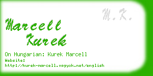 marcell kurek business card